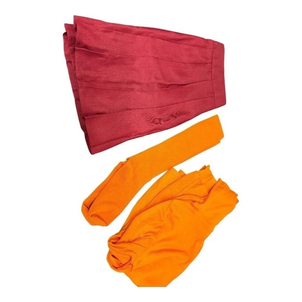 Spirit Halloween Adult Velma Costume Scooby-Doo Adult Size Small 4-6 With Wig + - Picture 4 of 8